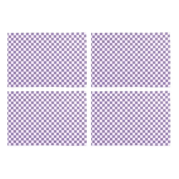 Dark Green Check Placemat, Set of 4