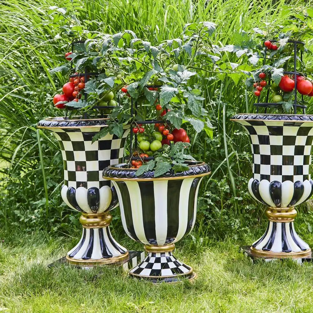 Courtly Stripe Urn