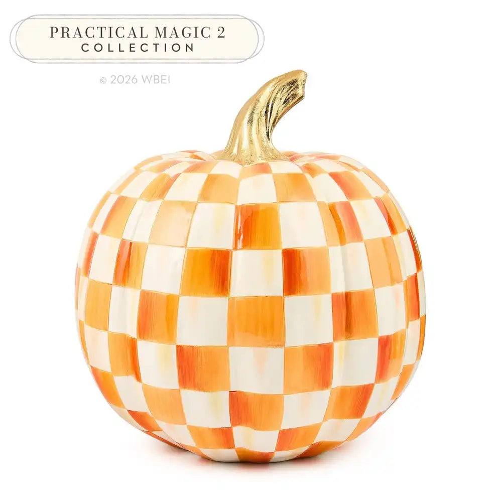 Orange Check Medium Pumpkin Main image