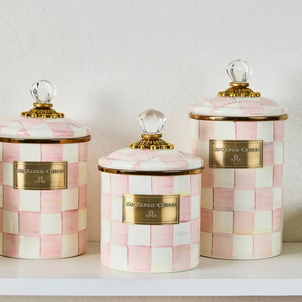 Rosy Check Canisters, Set of 3