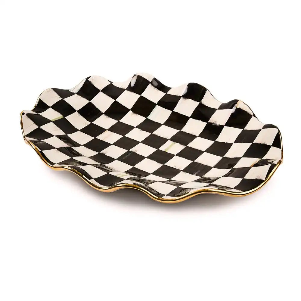 Courtly Check Ceramic Large Serving Platter Main image