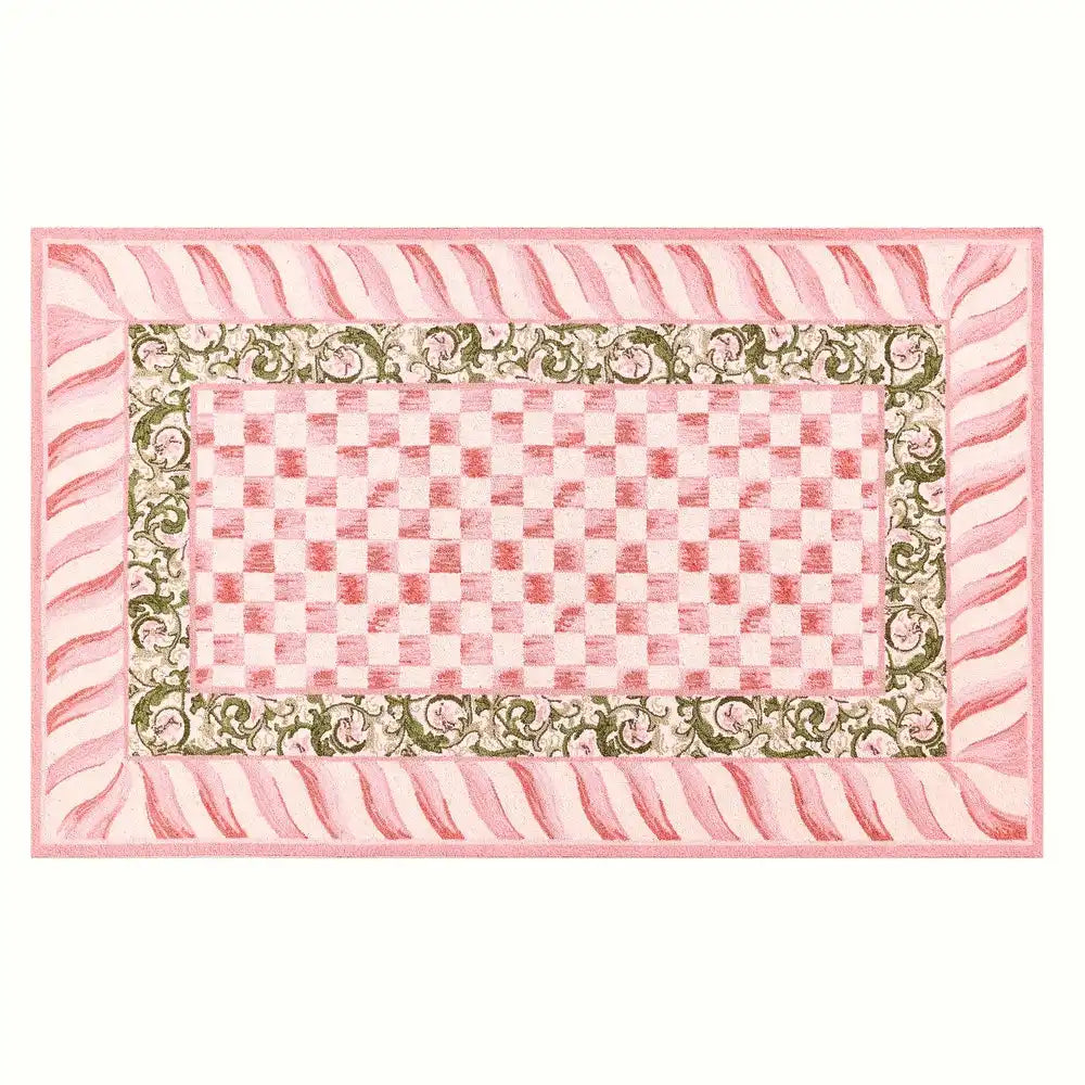 Rosy Check 3' x 5' Rug