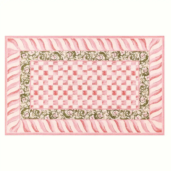 Rosy Check 3' x 5' Rug