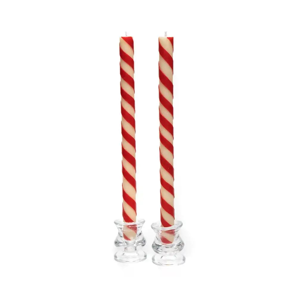 Candy Cane Dinner Candles, Set of 2 Main image