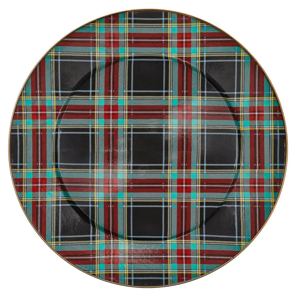 Tartan Violet Serving Platter