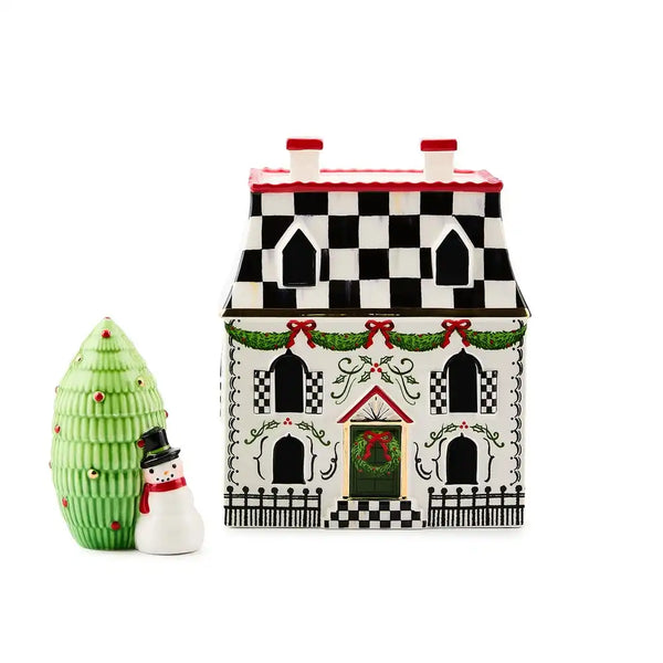 Holly Village Illuminated Ceramic Villa