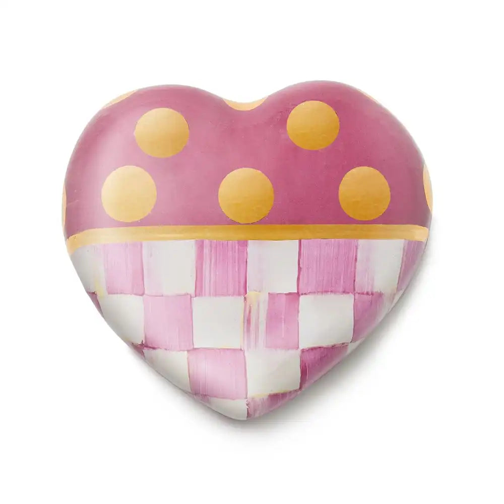 Pink Dotty Heart Ceramic Decor Main image