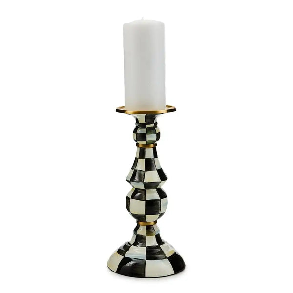 Rosy Check Medium Pillar Candlestick