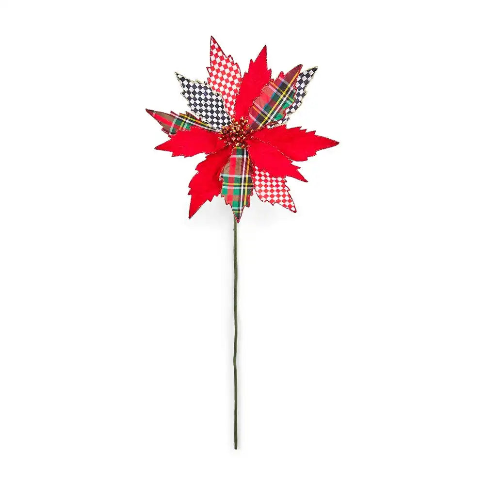Timeless Tartan Poinsettia Stem Main image