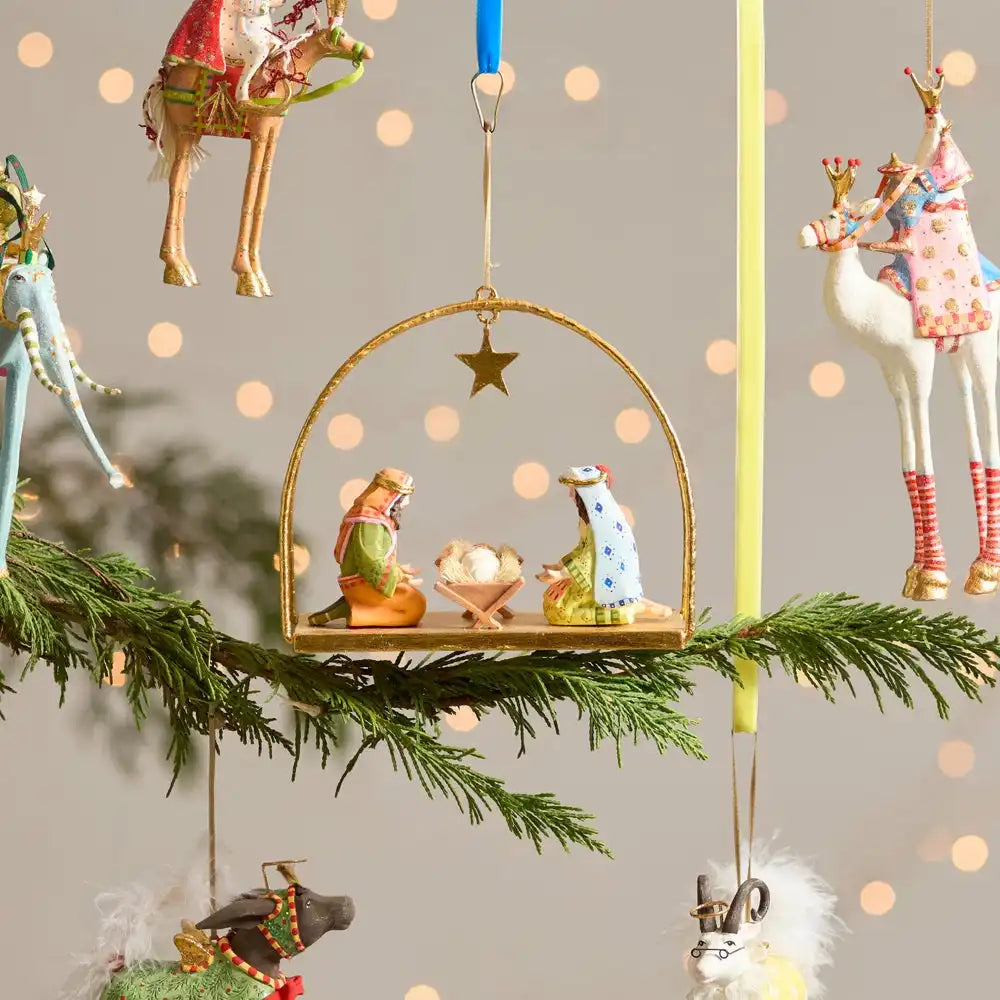 Patience Brewster Nativity David Donkey Ornament