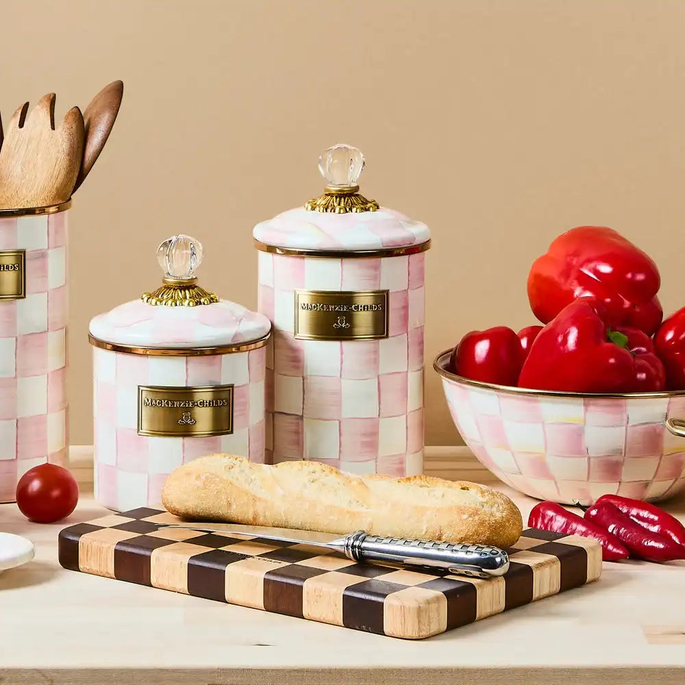 Rosy Check Canisters, Set of 3