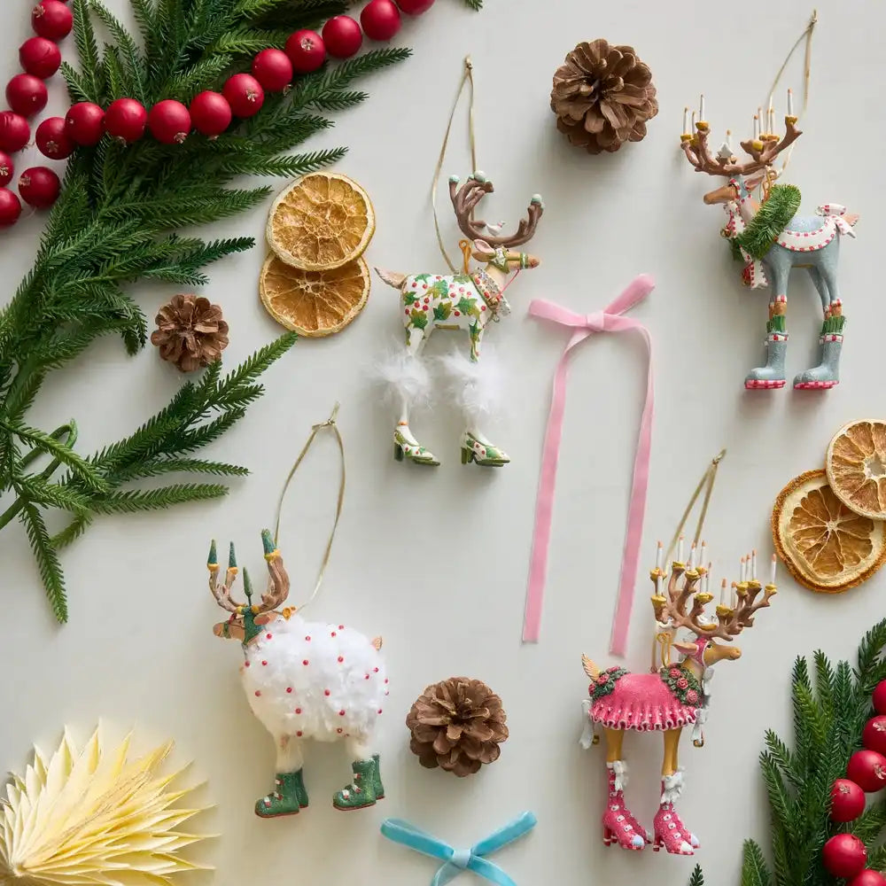 Patience Brewster Dash Away Reindeer Ornament Set Secondary image