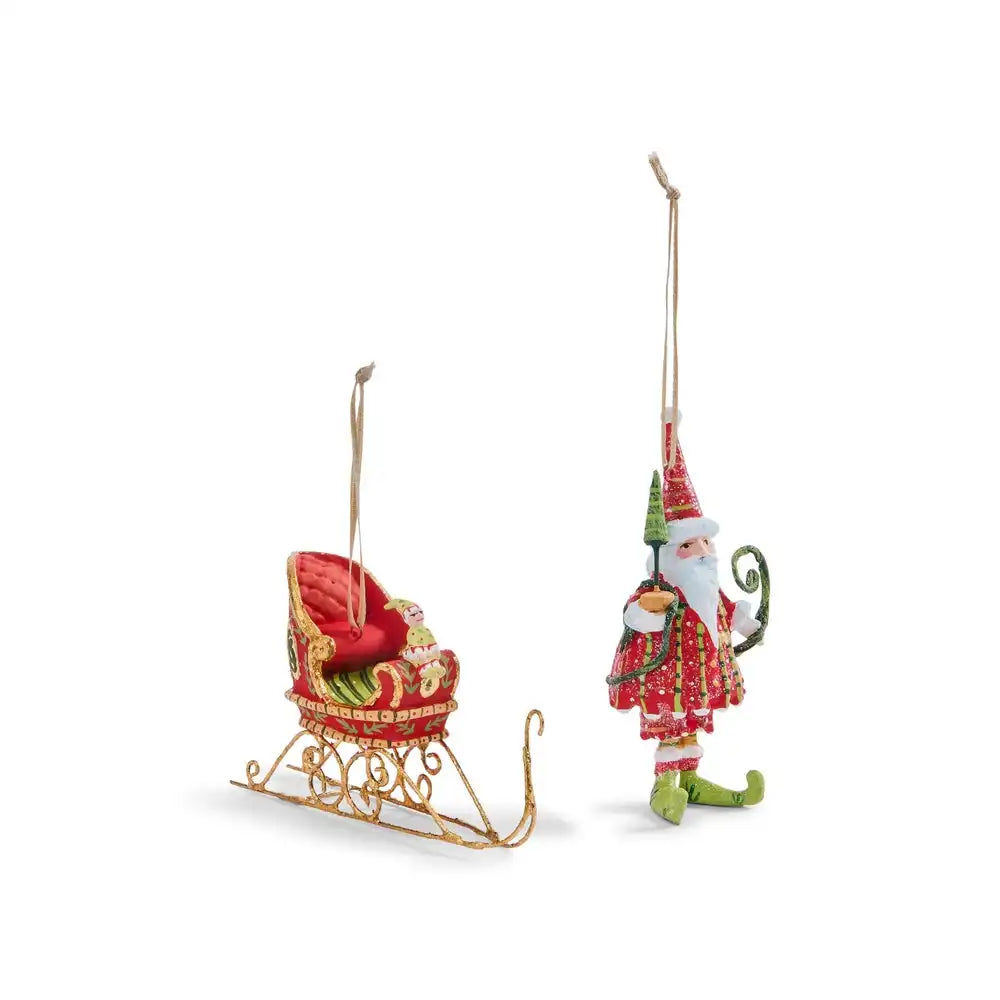 Patience Brewster Dash Away Santa Mini Ornaments Set Main image