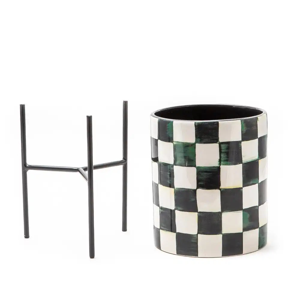 Rosy Check Tabletop Planter