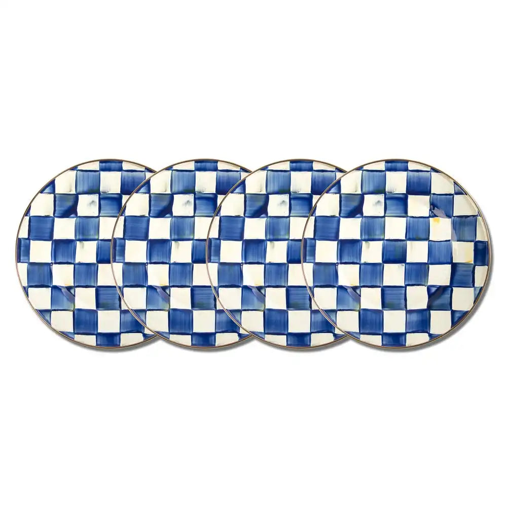 Royal Check Dinner Plates, Set of 4 Main image