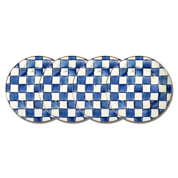 Royal Check Dinner Plates, Set of 4