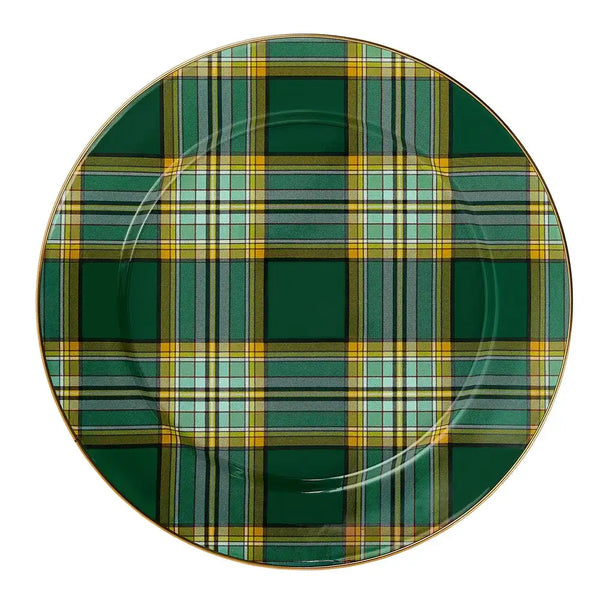 Tartan Green Salad Plate