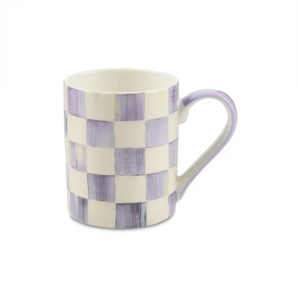 Sky Check Porcelain Mug