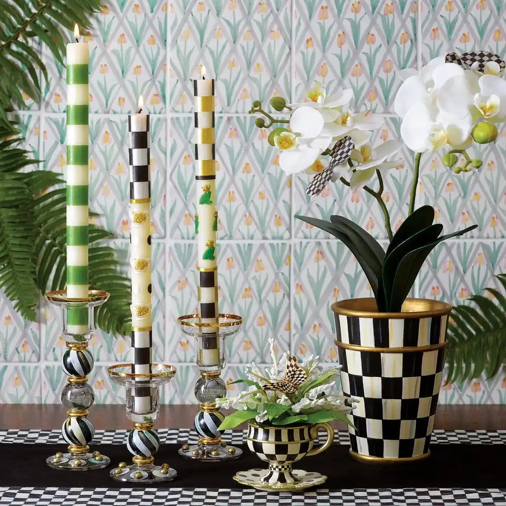 Courtly Check Black Table Runner