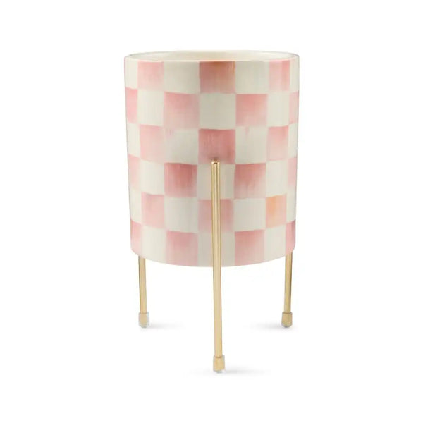 Rosy Check Tabletop Planter
