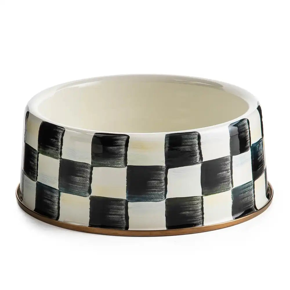 Sky Check Small Pet Dish