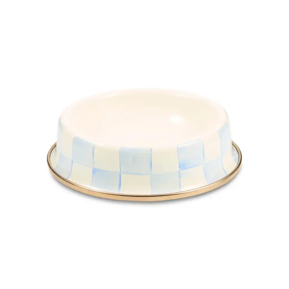 Sky Check Small Pet Dish Main image