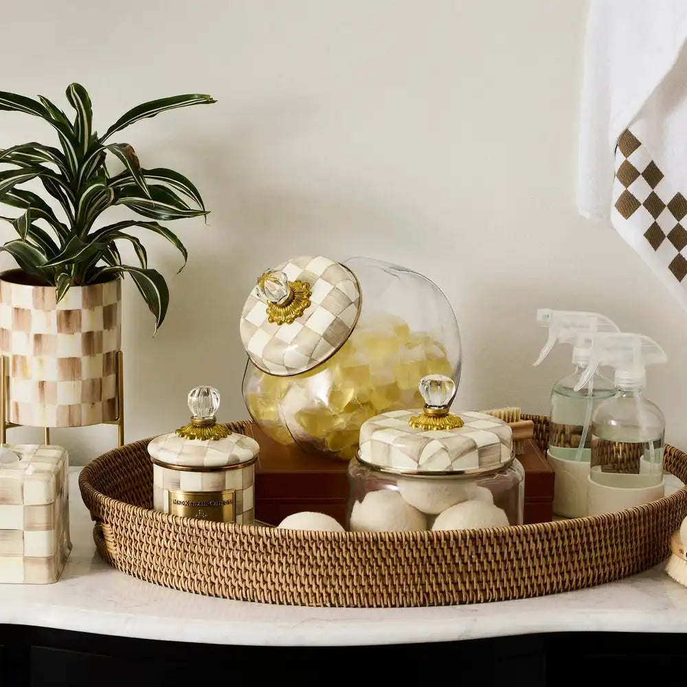 Cookie Jar with Courtly Check Lid
