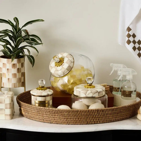 Cookie Jar with Courtly Check Lid