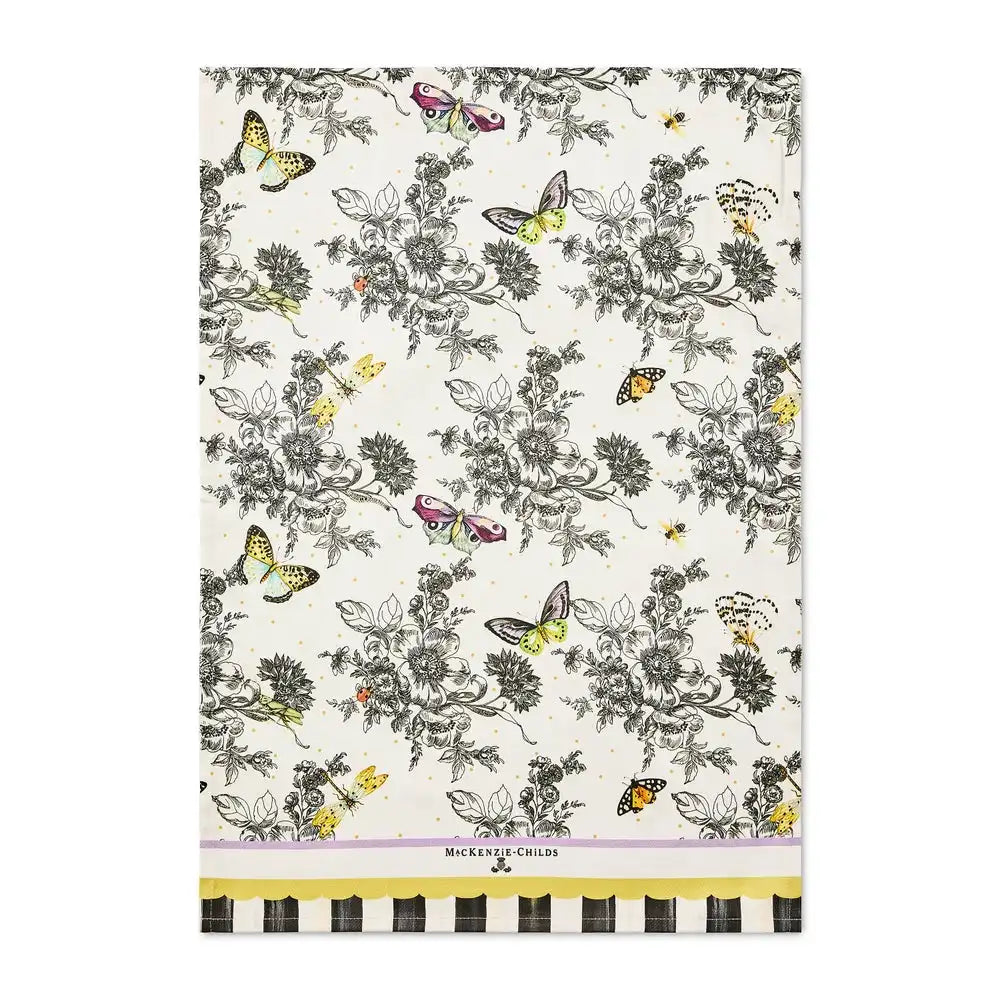 Butterfly Toile Printed Dish Towel Main image