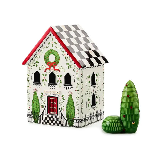 Holly Village Illuminated Ceramic Cottage