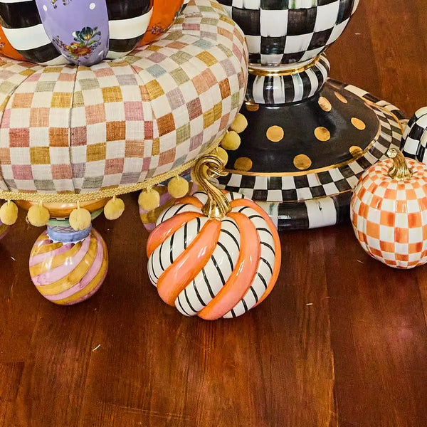 Trick or Treat Candy Swirl Medium Pumpkin