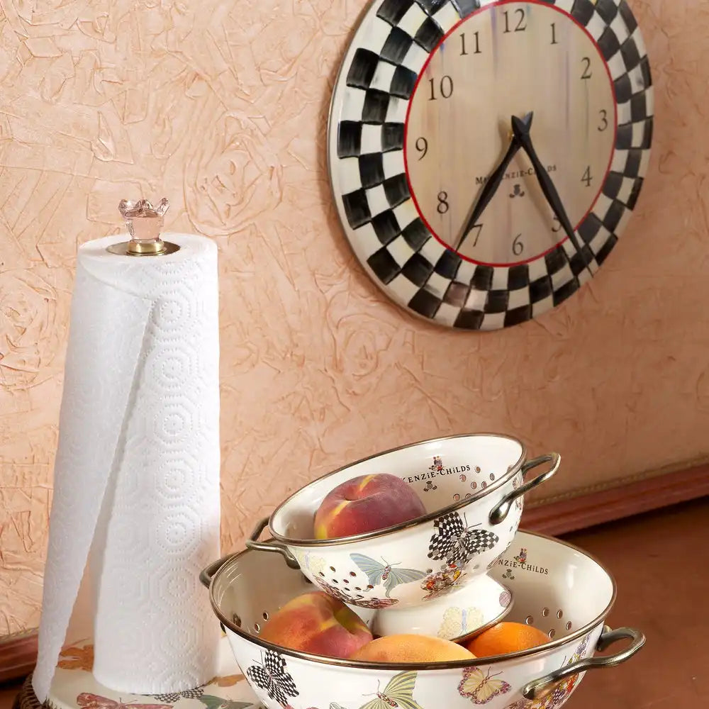 Royal Check Wall Clock