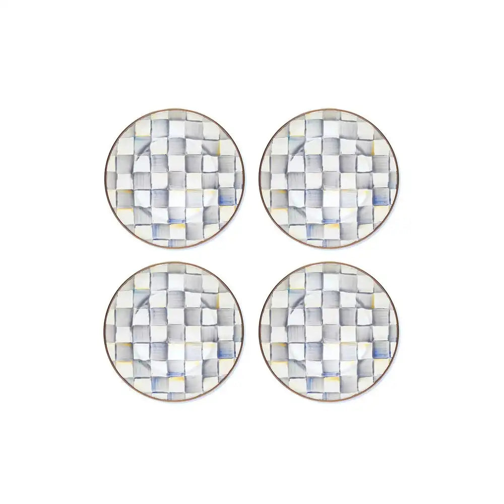 Royal Check Dinner Plates, Set of 4