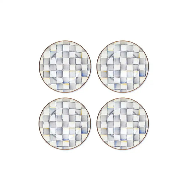 Royal Check Dinner Plates, Set of 4