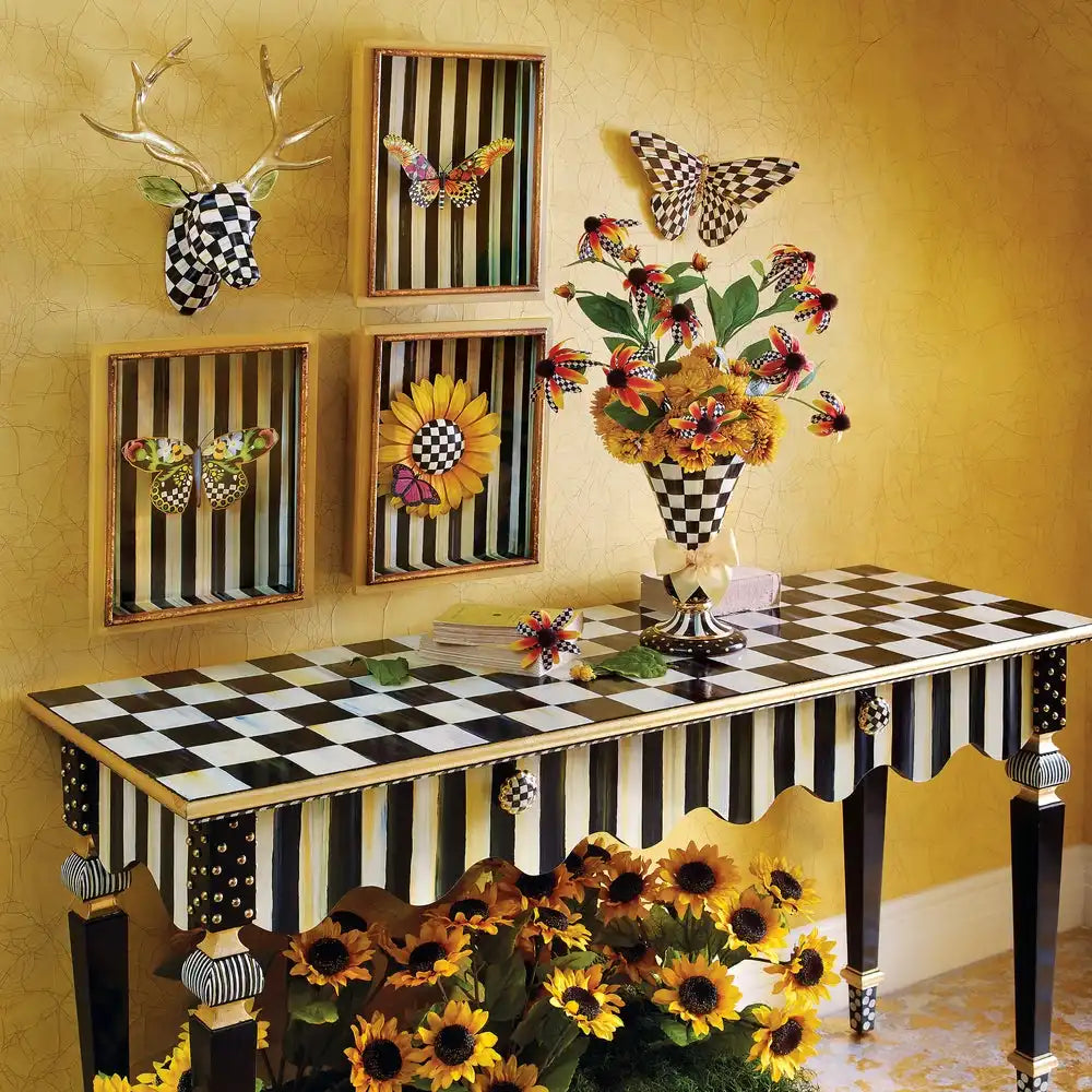 Courtly Check & Stripe Butterfly Trio