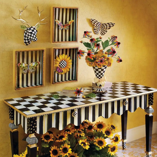 Courtly Check & Stripe Butterfly Trio