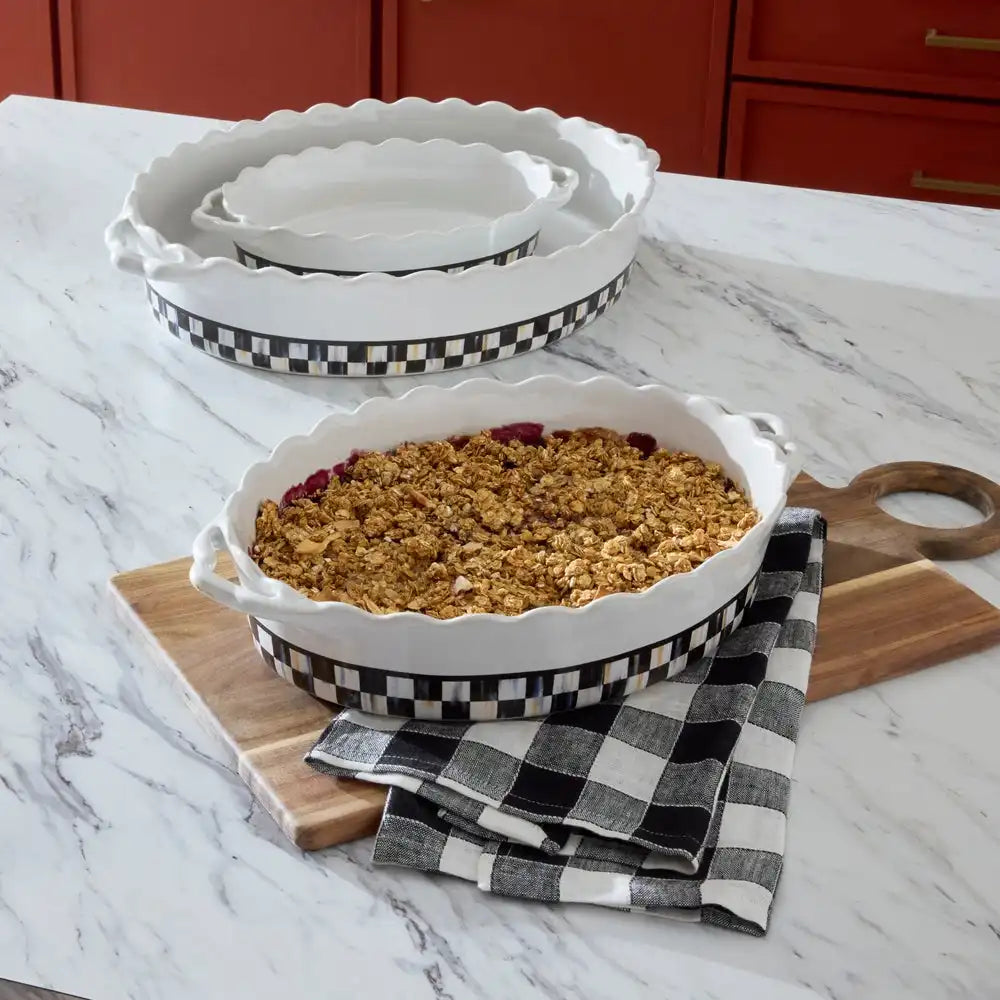 Rosy Check Everyday Large Oval Baker
