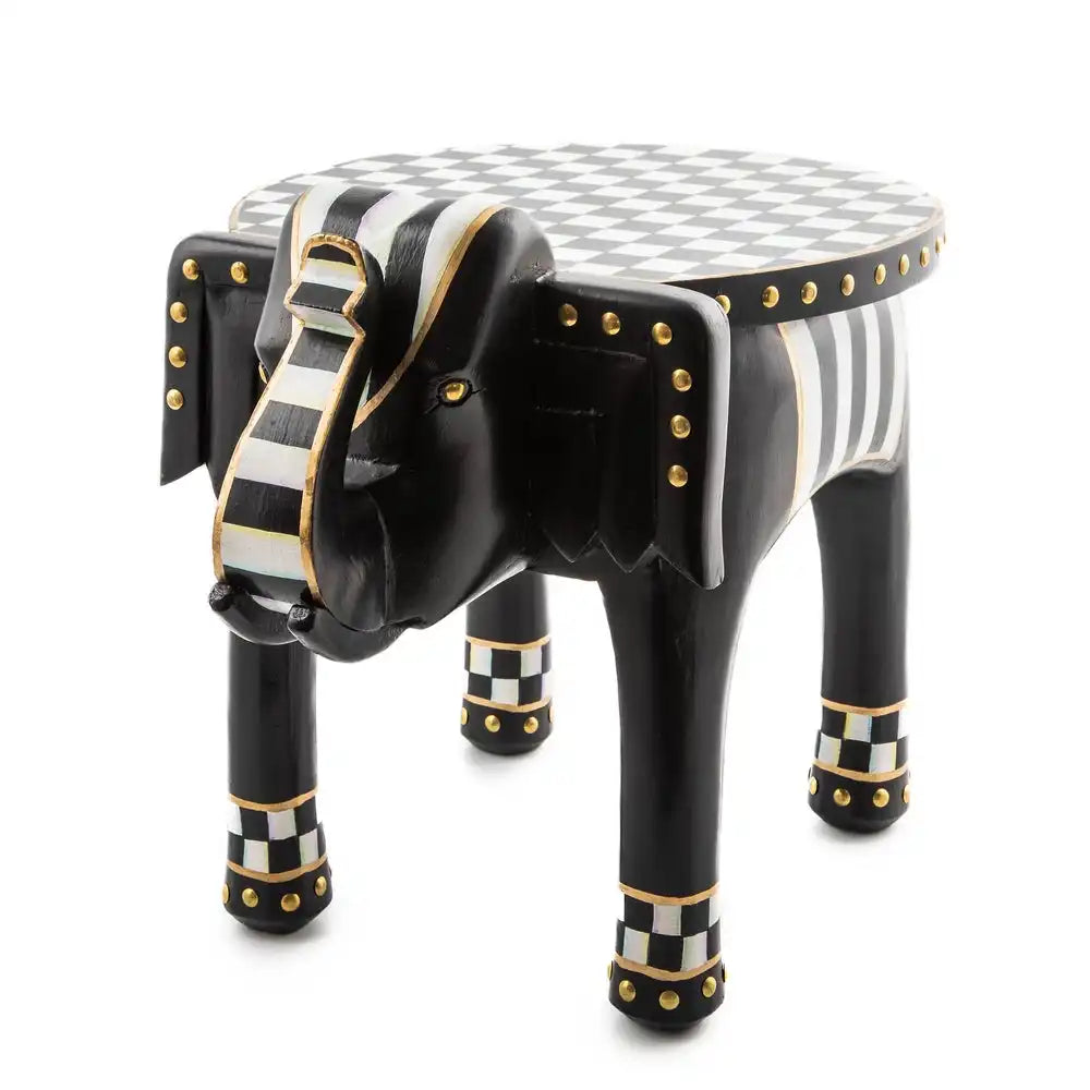 Mocha Elephant Pedestal