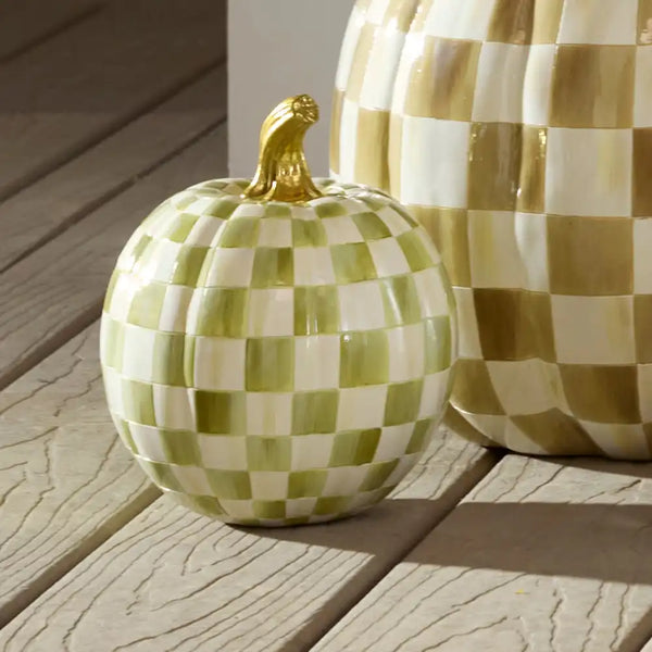 Moss Check Small Pumpkin