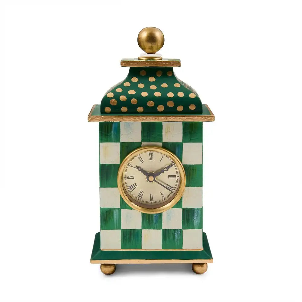 Emerald Check Desk Clock Main image