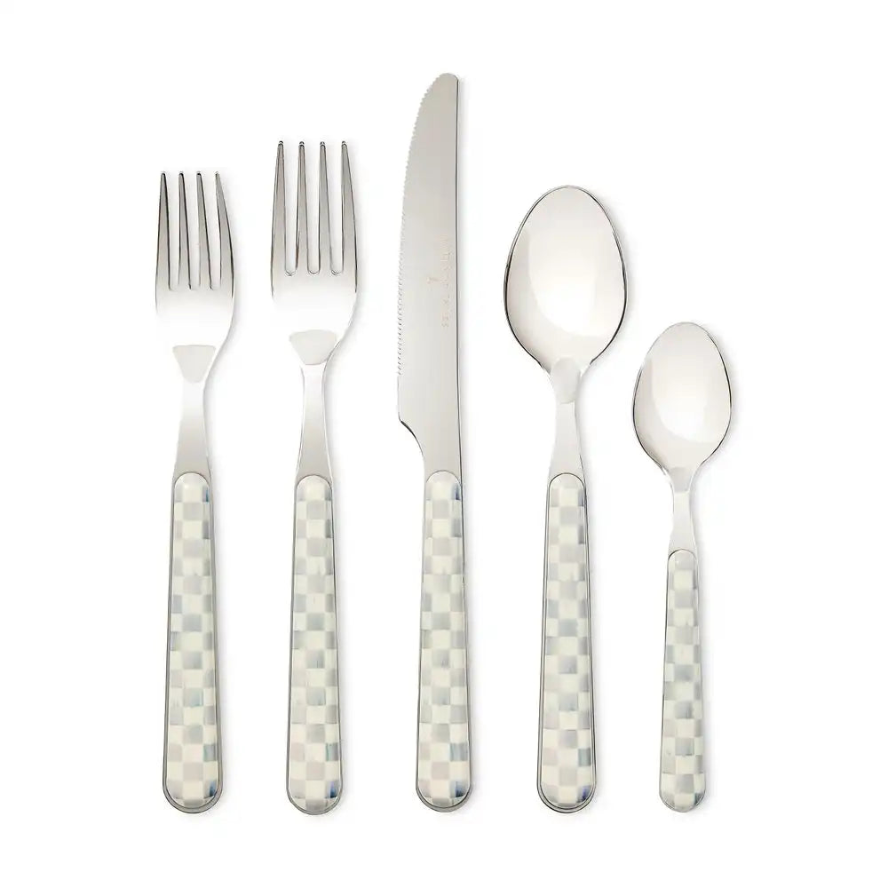 Courtly Check Bistro Flatware 5 Piece Place Setting