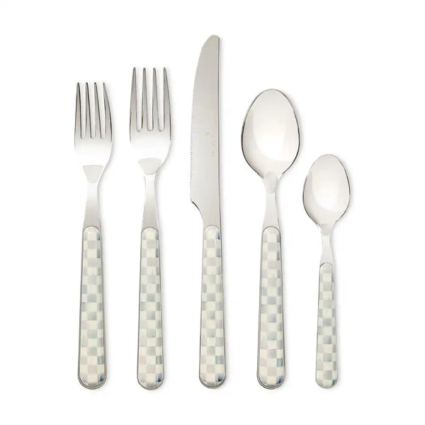 Courtly Check Bistro Flatware 5 Piece Place Setting
