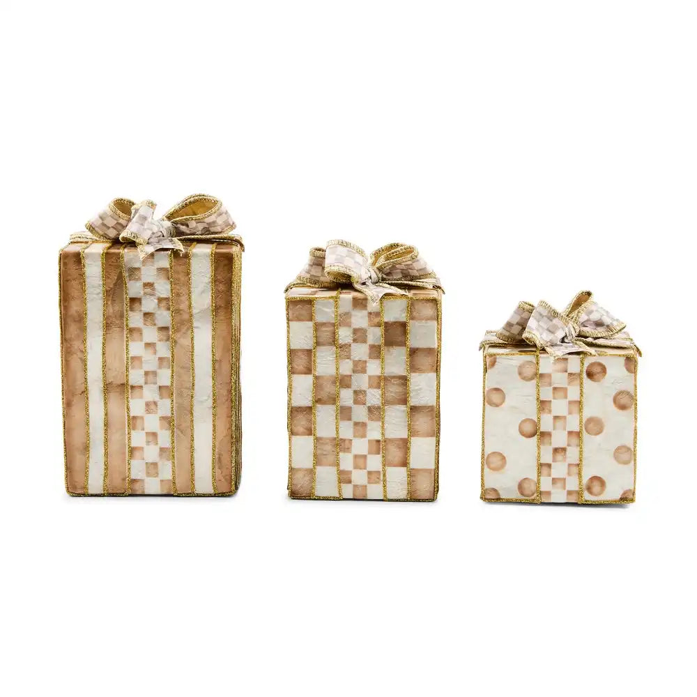 Mocha Capiz Gift Boxes, Set of 3 Main image