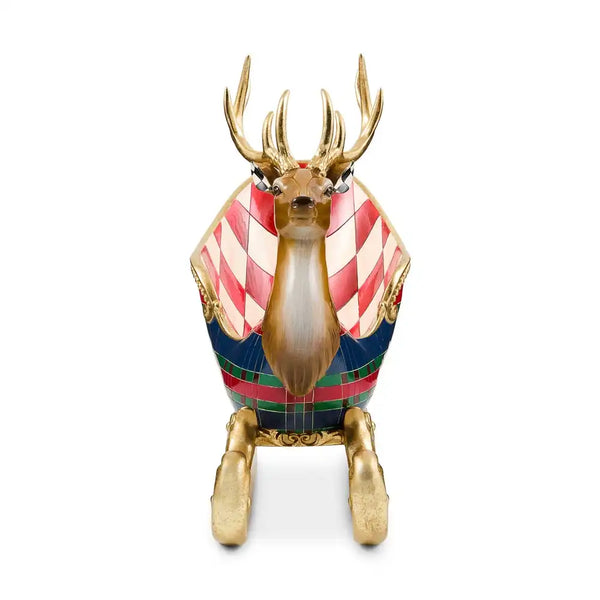 Timeless Tartan Deer Sleigh