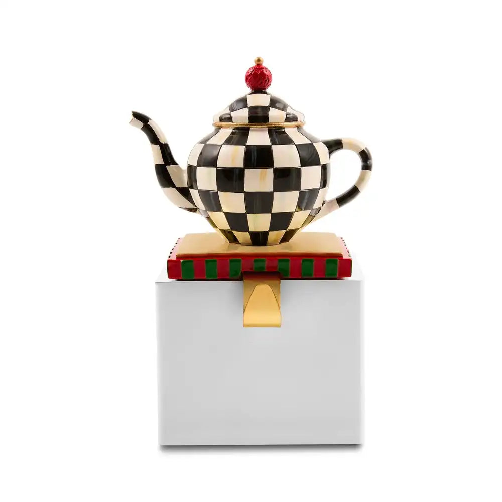 Courtly Check Teapot Stocking Holder Main image