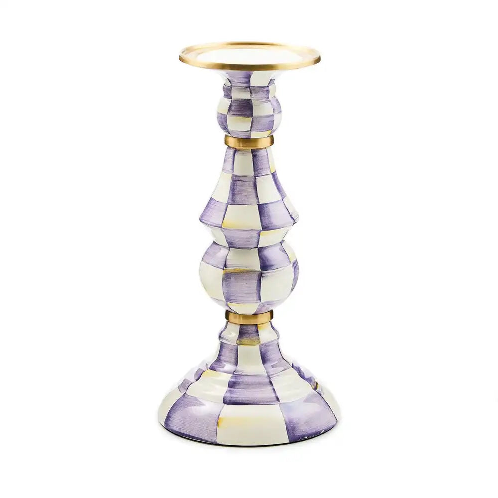 Rosy Check Medium Pillar Candlestick