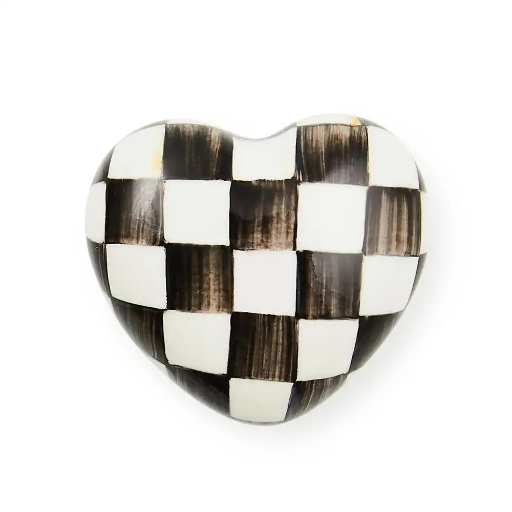 Violet Check Heart Knob Secondary image