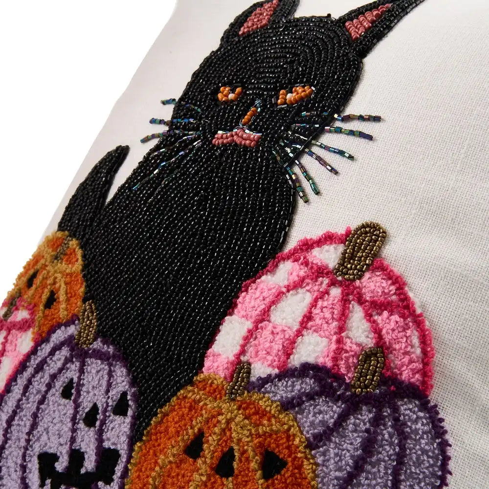 Hocus Pocus Cat Throw Pillow