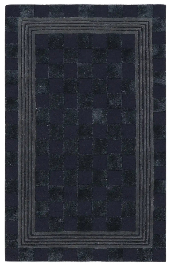 Light Grey Tonal Check 3' x 5' Rug
