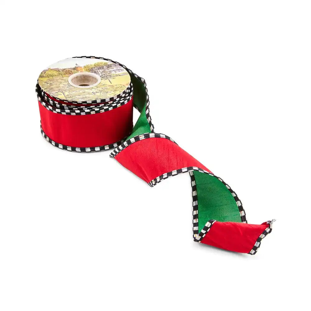 Confetti Red and Green 2.5" Ribbon Main image
